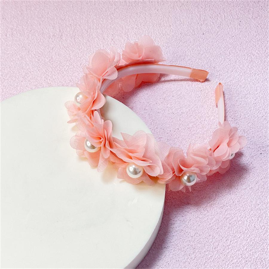 

Новый оригинальный дизайн детская повязка на голову модный тренд шифоновый цветок жемчужная повязка на голову девочки маленькая милая повязка аксессуары для волос