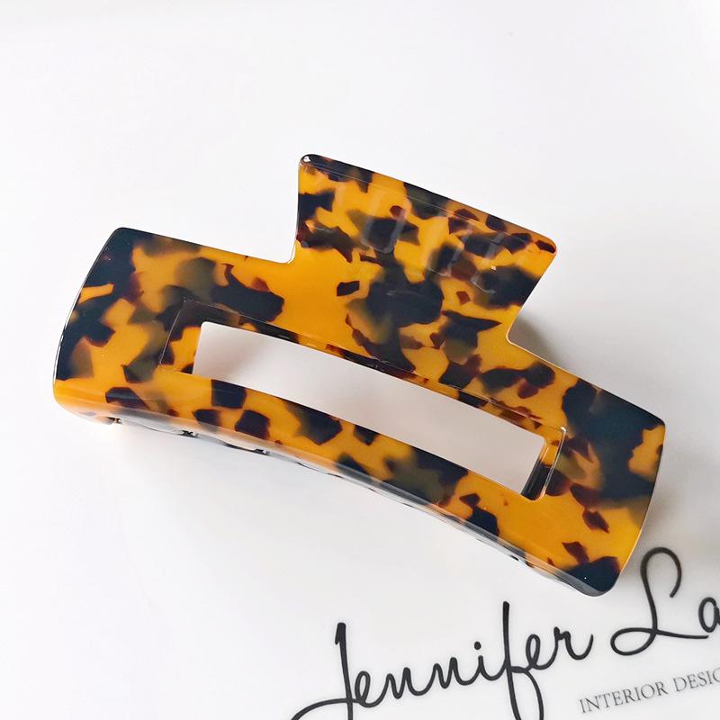 

Vintage Hair Clips for Women Acetate Hair Claw Colorful Leopard Print Large 10cm Claw Clip Girls Hair Accessories Hair Barrettes
