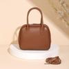 Leather bag large capacity handbag commuter shoulder crossbody shell bag