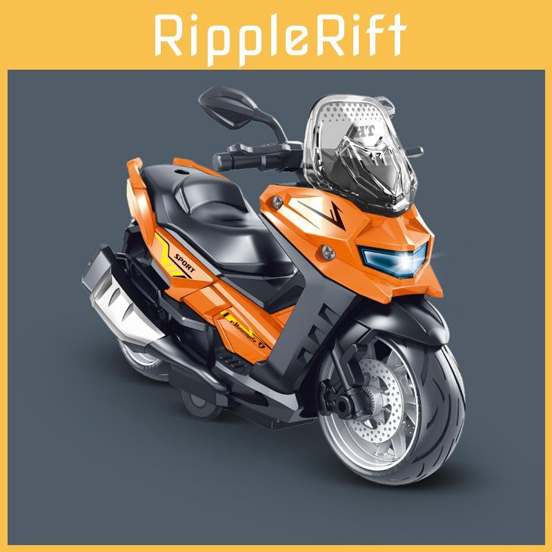 Kids Motorcycle Scooter Model Toy With Sound Light Music For Visual And Auditory