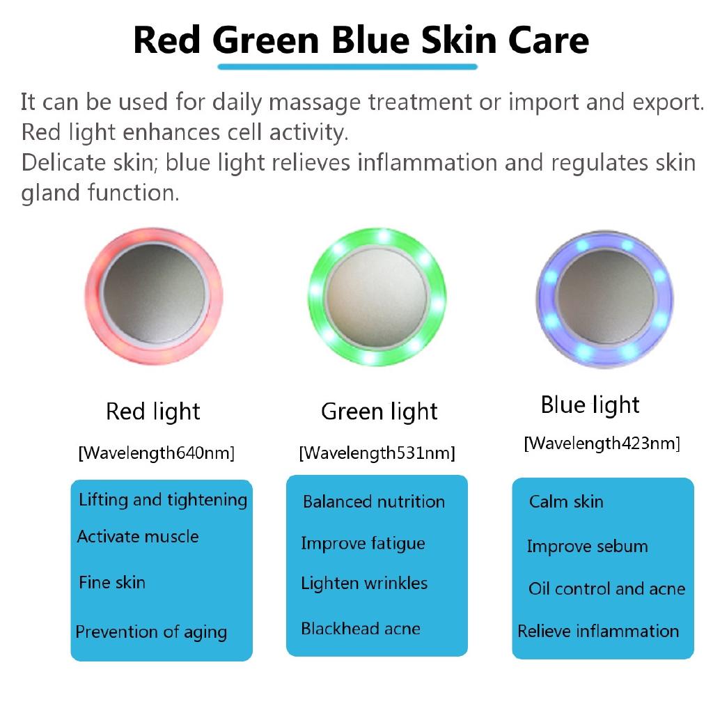 Hot Cold Hammer Cryotherapy Face Lifting Skin Rejuvenation Spa Facial Massager Electric anti aging Skin Tightening Device