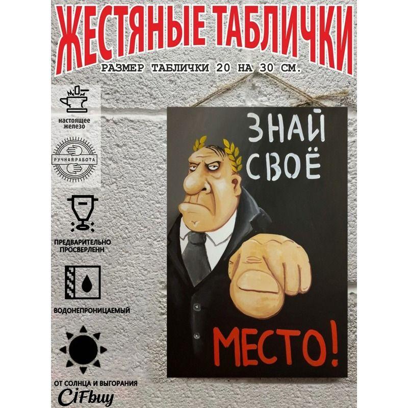 Vintage Metal Wall Sign, Decorative Tin Plate, Retro Home Decor, 20x30cm