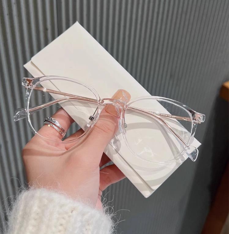 

Оправа для очков для близорукости Холодный коричневый Большая оправа Плоское зеркало Защита от синего света No degree anti-blue light