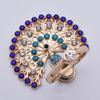 Fingerringhalter Grad Drehung Metall Anti-Verlust 360 Strass Pfau Handyring Schnalle