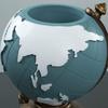 European Retro Globe Pen Holder - Room & Office Decor, Desktop Storage, Student Gift