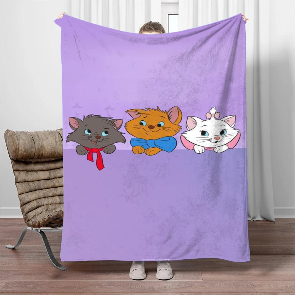 31 Style Disney Cute Cat Marie Printed Blanket Soft Warm Throw Flannel For Children And Adult Bed Sofa Outdoor Travel Girl Gifts
