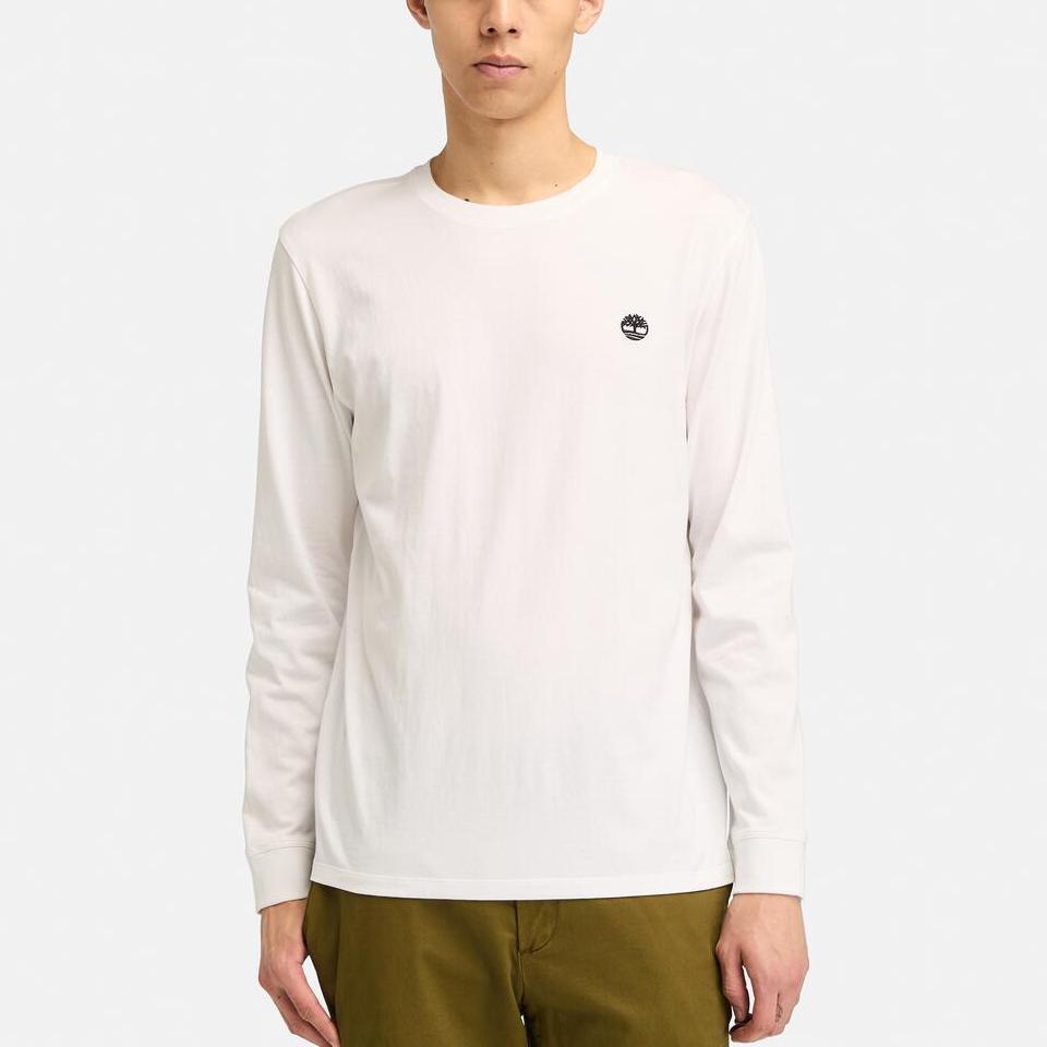 Timberland Long Sleeve Outdoor Casual Breathable T-Shirt Men Tops White A5XVK100