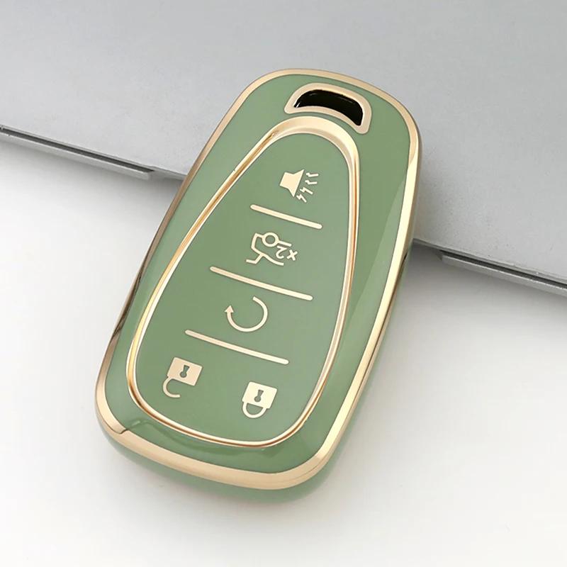For Chevrolet Bilnøkkel Etui Cover Volt Bolt Trax Malibu Blazer Traverse Onix Equino Orlando Cruze Spark Sonic Camaro Skall Fob