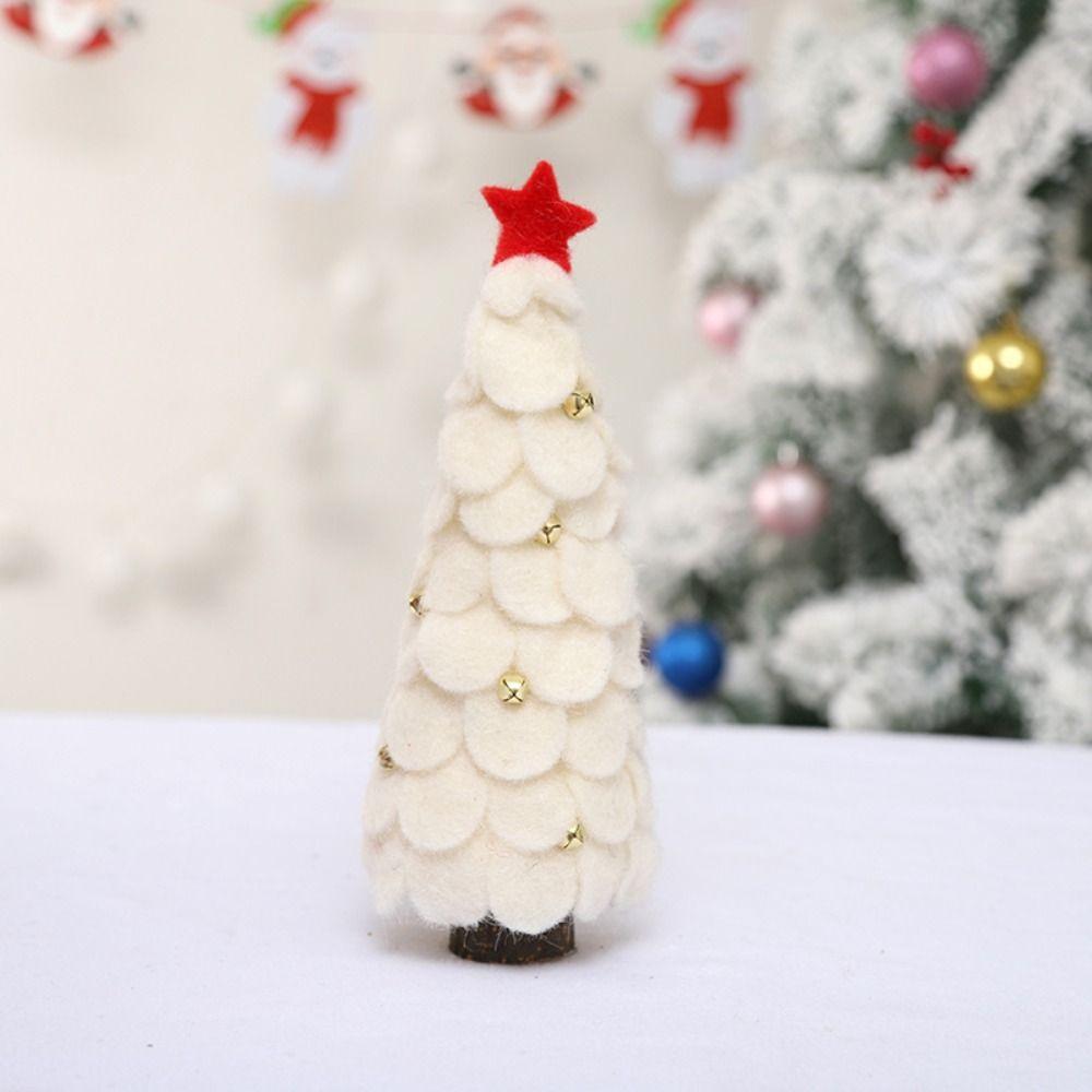 Wool Felt Artificial Christmas Tree Xmas Ornaments Desktop Decoration Mini Christmas Tree Navidad