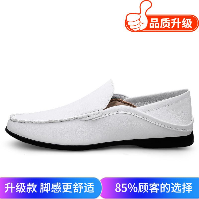 Men's shoes 2025 summer new men's British style beanie shoes trend line driving lazy people step on the heel driving casual shoes