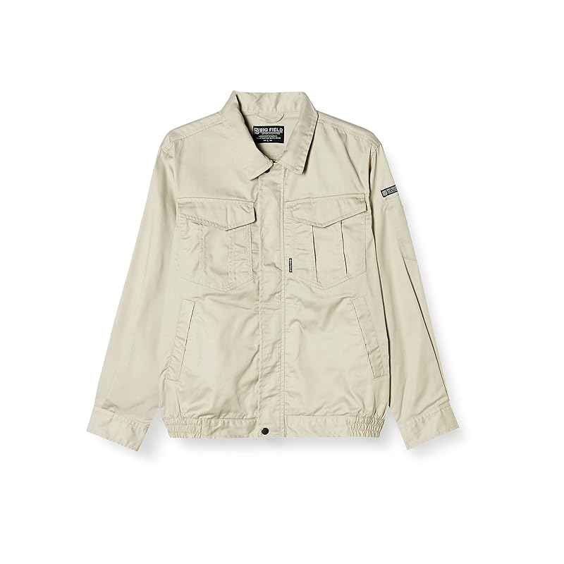 

[big field] work clothes jacket Long sleeve TC blouson ice white M