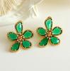 Exaggerated Crystal Flower Earrings 2025: Trendy Statement Studs for Women