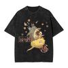 Goku X Vegeta Super Saiyan Washed T Shirts Streetwear Hip Hop Vintage TShirt Dragon Ball Z Tees Men 100 Cotton Oversize Summer
