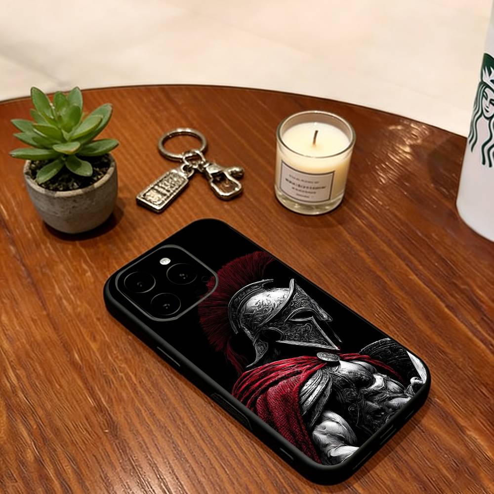 Antike Sparta Handyhülle Silikon Weich Für IPhone 17 16 15 14 13 12 11 X XR Plus Pro Max Plus