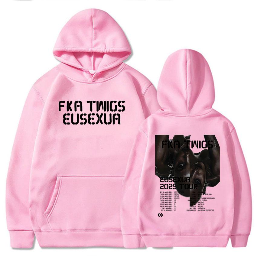FKA Twigs Eusexua Tour Felpe con Cappuccio Manica Lunga con Cappuccio Felpe da Donna Streetwear Unisex Comode Sudaderas Stampa