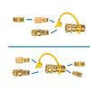 Reliable Gas Fittings Set Leak Proof Gas Quickly Clip For Grills Recreational Vehicles And Heating Unit Resistant To Corrosions