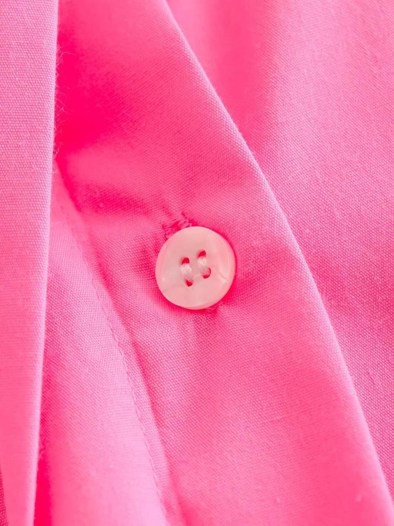 2024 Winter Women's European/American Style Poplin Long Sleeve Shirt