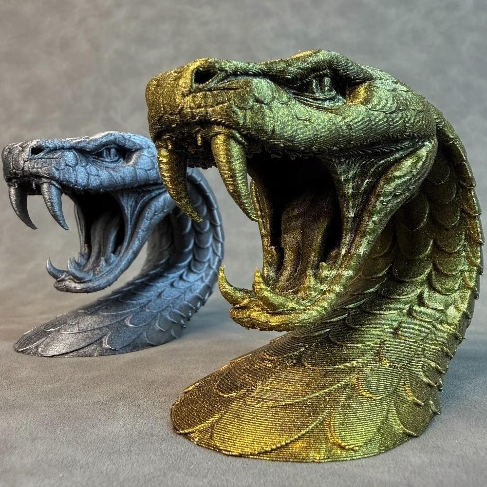 Funny 3D Printing Ornaments Decorations Desktop Accessory Snakehead Ornaments Birthday Gift