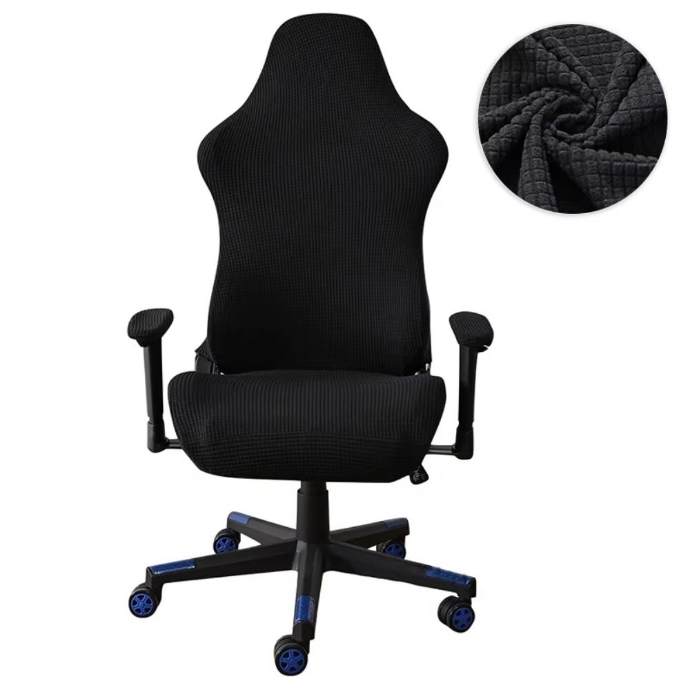 Solid Color Computer Chair Cover Elastic Seat Protectors Washable Gaming Chair Cover  Four Seasons