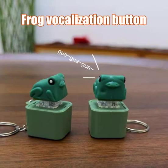 1/2 Pcs Seagull Mine Button Keychain Rechargeable Fidget Clicker with Real Sound