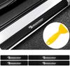 AAGH1 4Pc Car Carbon Fiber Door Sill Protection Sticker Anti-scratch Film Accessories For Mazda 3 6 Axela CX-5 CX-3 CX-8 Atenza MS 323