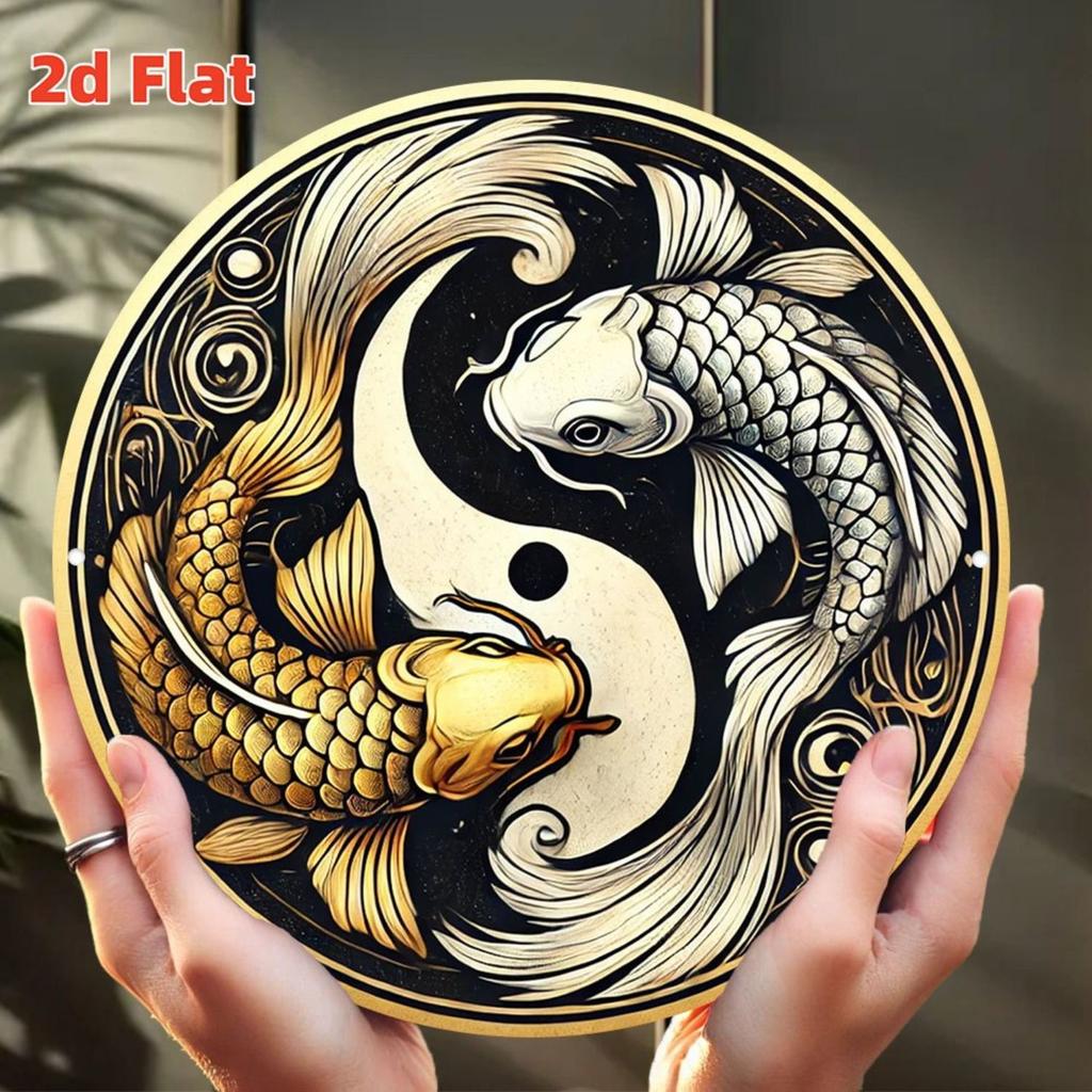 2D Flat Metal Wall Sign Decor
