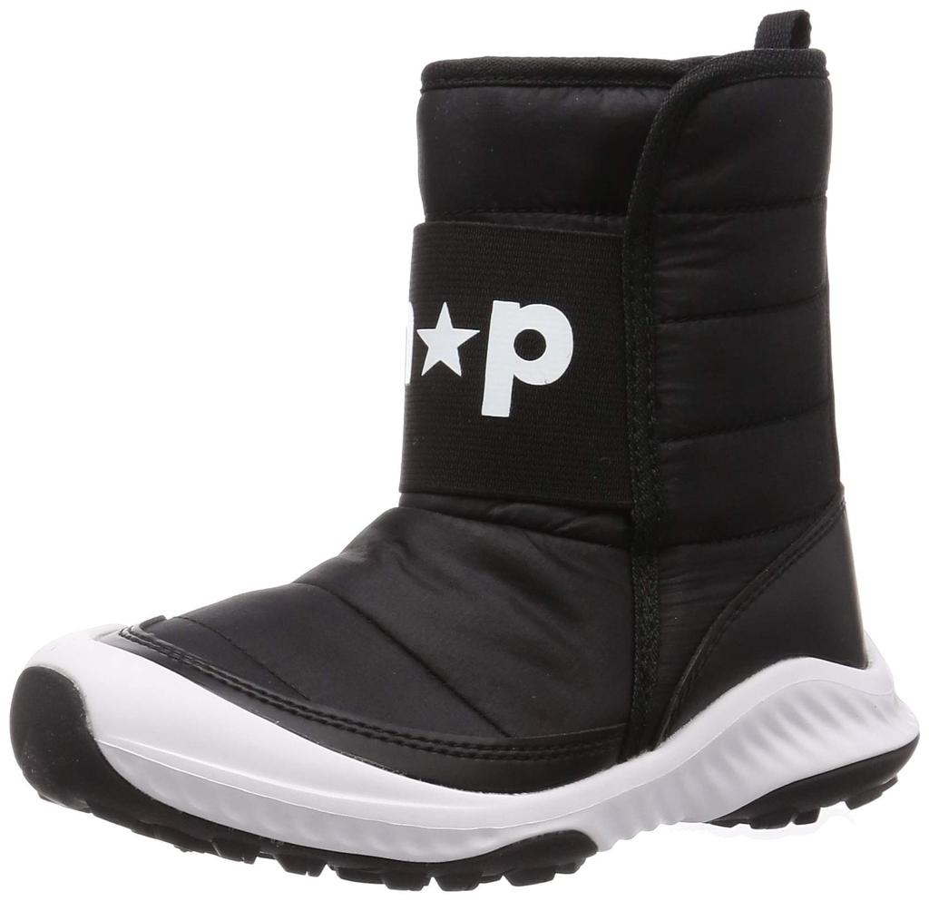 Achilles NPS 0300 Down Cold Sizes 19cm Kids' Girls' Snowshoes, Water-Repellent, Weather, 19-25cm, 2E, Black/White,