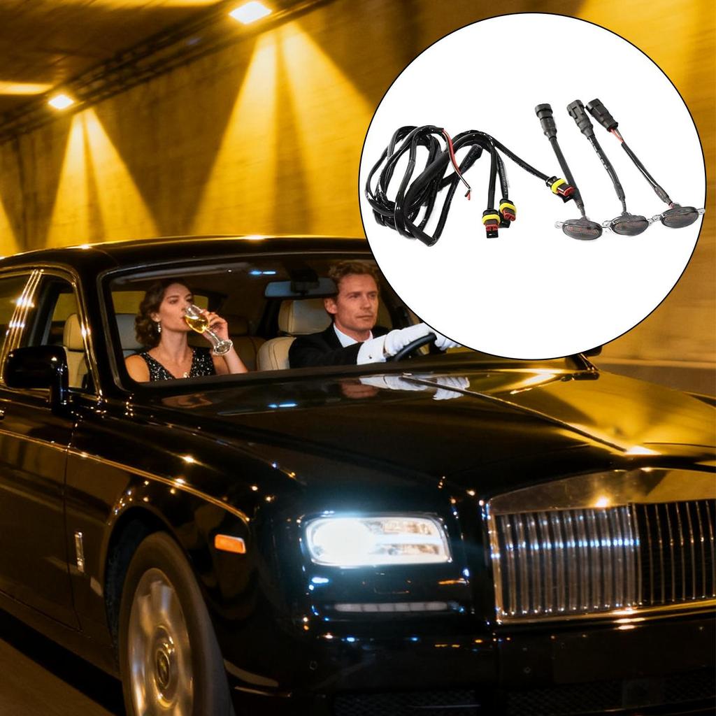 For Ford F-150 Car Front Grille Lights Waterproof All-Weather Lamp High Brightness LED Grille Lights For Camping Travel