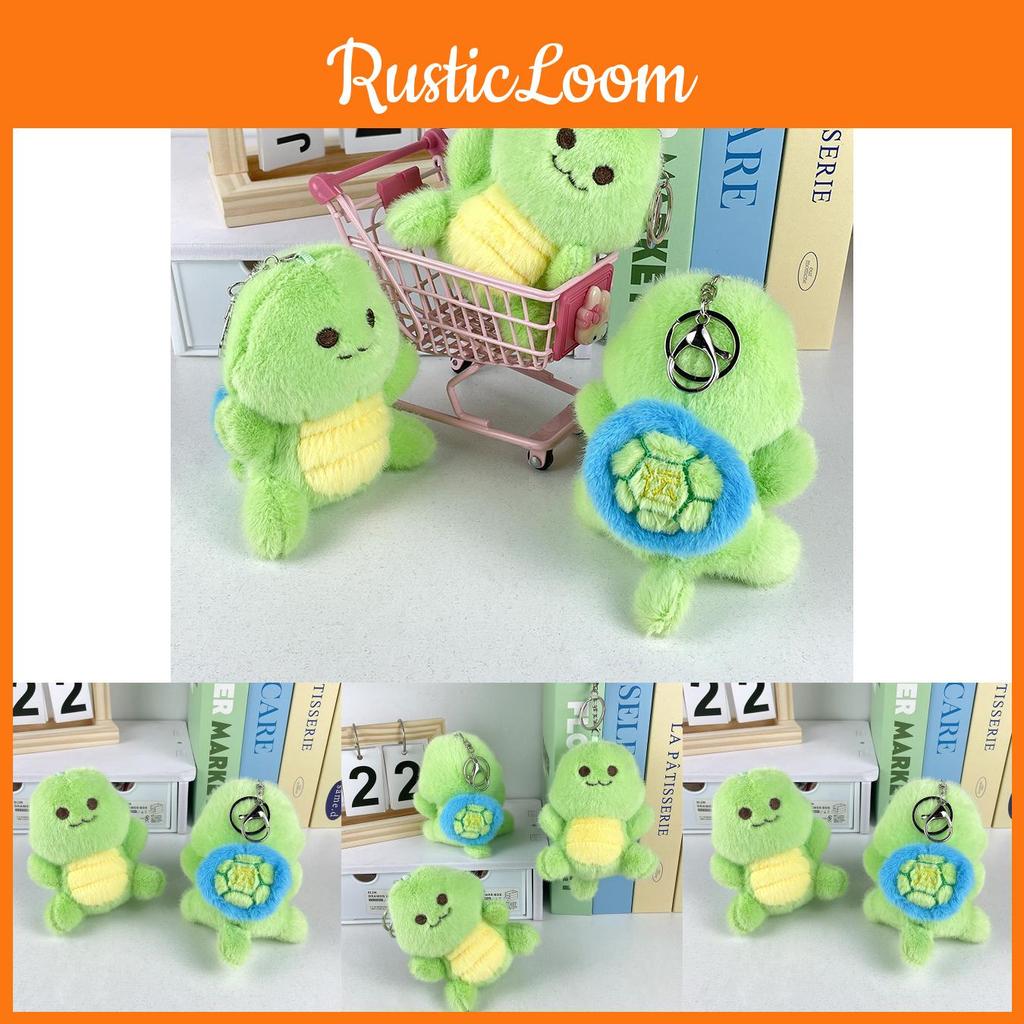 Rotating Whimsical Turtle Plush Keychain Delightful Stress Relief Toy For Children