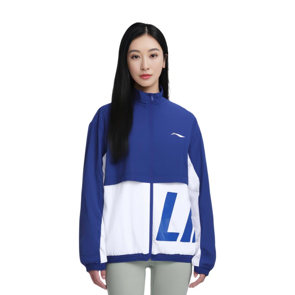 Li Ning Sports Life Collection Jacket Unisex Dark Blue/Ivory AJDR484-5