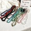 Beaded Choker Necklace Bohemia Colorful Gravel Clavicle Chain Natural Stone Collar Summer Jewelry Gift for Women Girl
