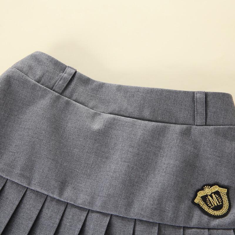 Montagut Girls' High-Waist Pleated Summer Skirt
