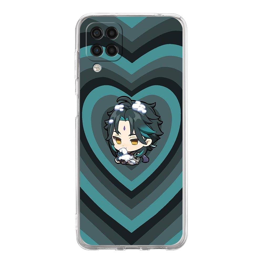 Love Genshin Impact estetické pouzdro na telefon Samsung A51 A71 A21S A12 A11 A31 A41 A03S A22 A13 A33 A73 A53 A52 A32 5G A23 kryt