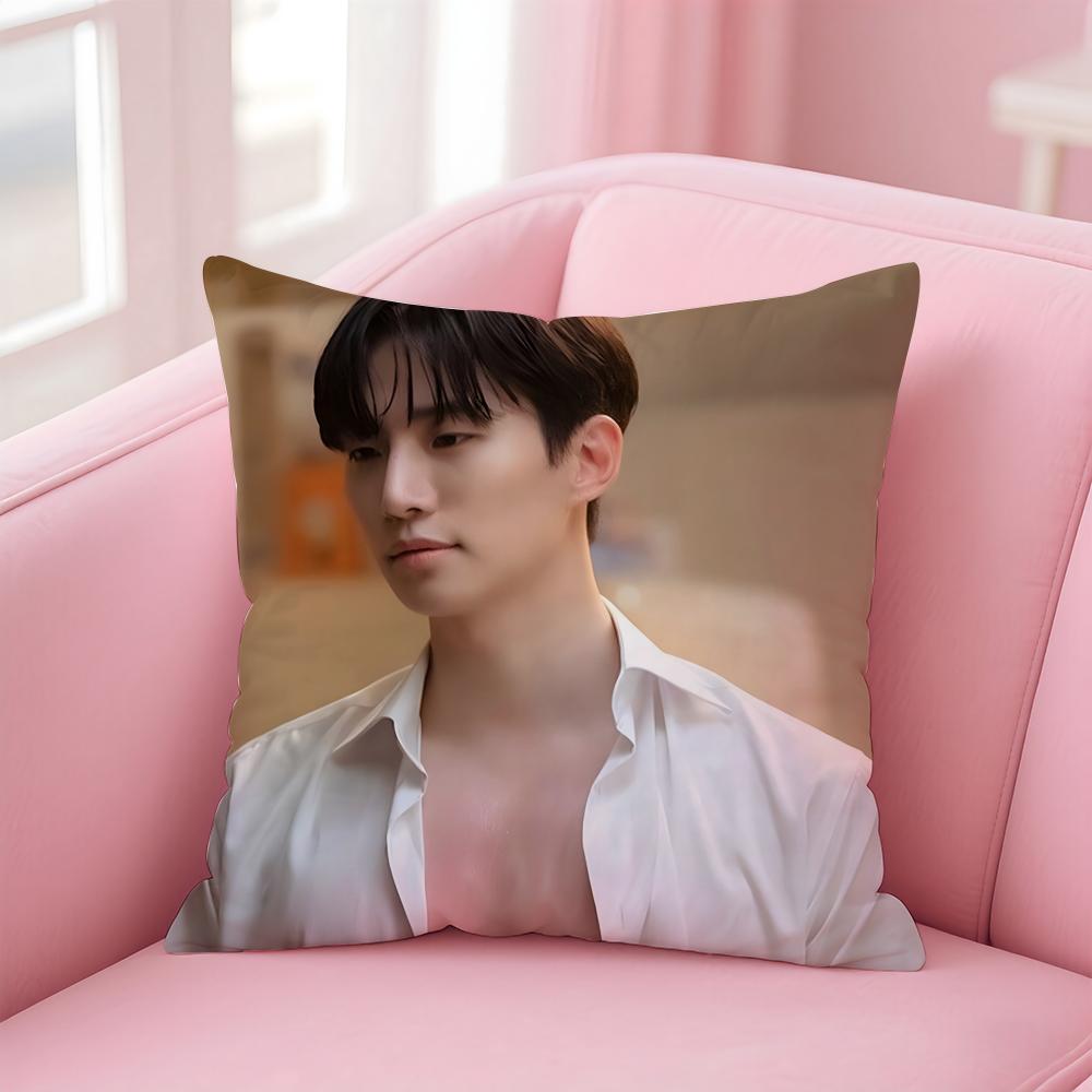 singer charismatic JJunho Cushion Cover Pillow Case Soft Skin Friendly Fabric Concealed Zipper