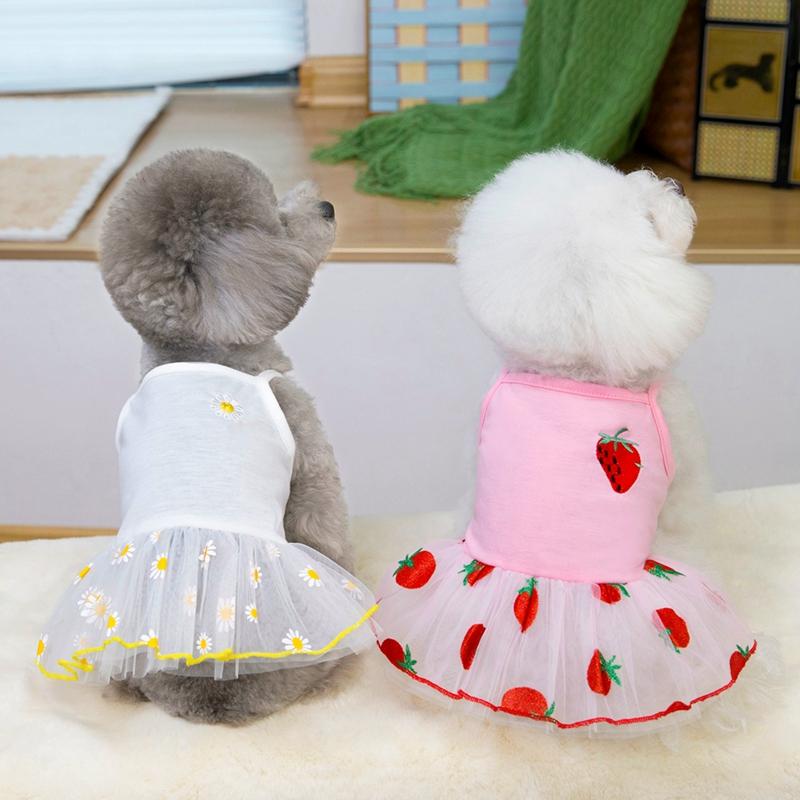 Disfraz de Perro Falda de Gasa Primavera Verano Chaleco de Perro