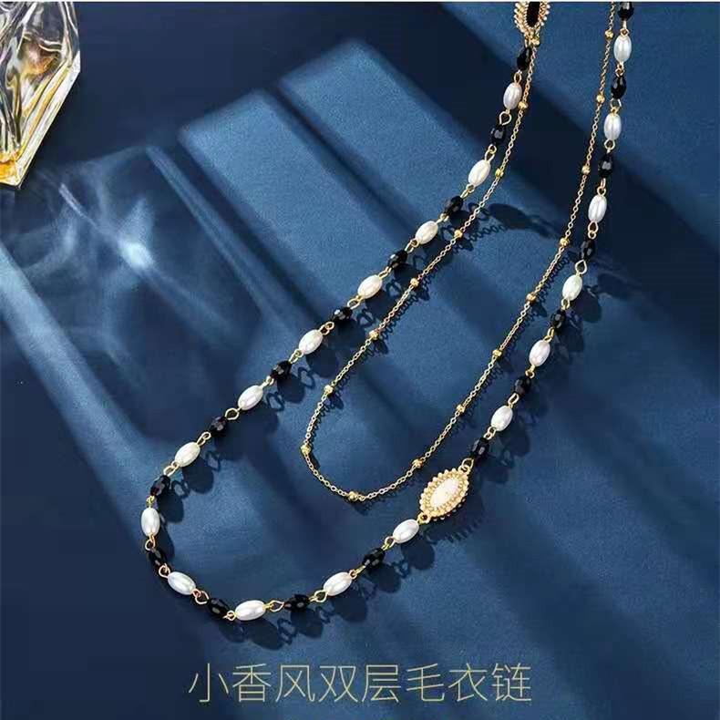 

JMXD Длинное двухслойное ожерелье Женское Минималистичное Роскошное Цепочка для свитера Y2K Элегантный Чокер Коттеджкор Изящные Модные Украшения Подарок