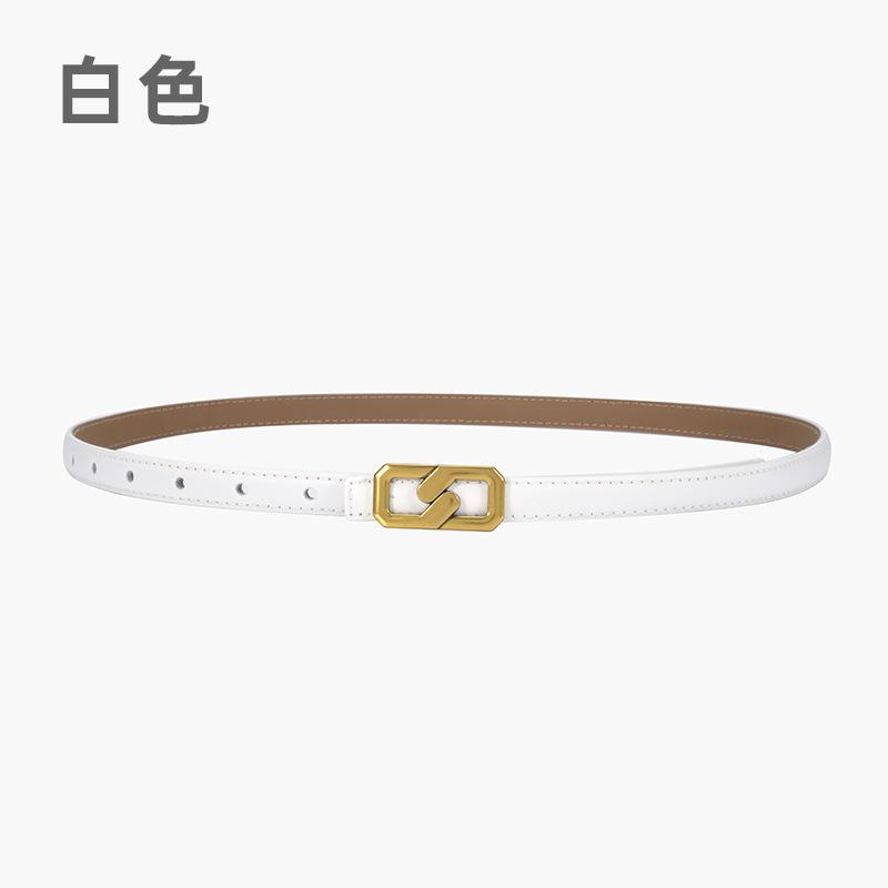 Ladies Thin Belt Simple Belt Women'S Decorative Suit Summer Dress Retro Buckle