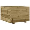 VidaXL Jardinière 70x70x49,5 cm bois de pin imprégné, jardinière d'extérieur, bac à fleurs, boîte à plantes, jardinière de 847367