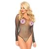 New, sexy long-sleeved perspective mesh clothing, sexy underwear set