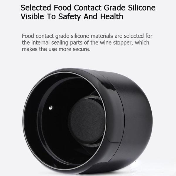 1PC Red Wine Vacuum Pump Stoppers Mini Plug Bottle Cap Champagne Stopper Sealer Wine Supplies