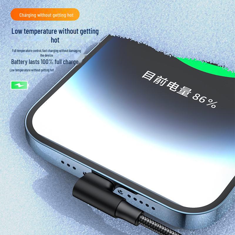 Cablu de încărcare rapidă tip C la 90° pentru jocuri Samsung și Huawei