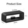 10pcs/5pcs/4pcs Black White Watchband 18mm 20mm 22mm 26mm Strap Loop Ring Silicone Rubber Watch Bands Accessories Holder Locker 3
