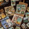 Yu Xian Traveler's American Stamp Stickers: 40 Sheets, 4 Styles, Hot Stamping Perfect for Collage