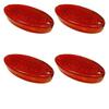 18PCS LED Marker Lights Trailer 24V Waterproof Red Chicken Side Marker Clearance Lights for Semi Trucks Freightliner Cargo – Universal Fit