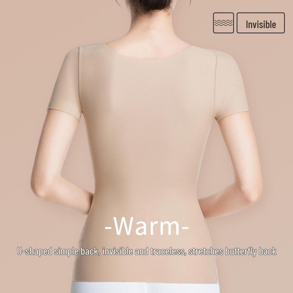 Zelfverwarmend, huidvriendelijk ondergoed met antistatische eigenschappen voor herfst en winter; voorzien van ingebouwde bh-pads.