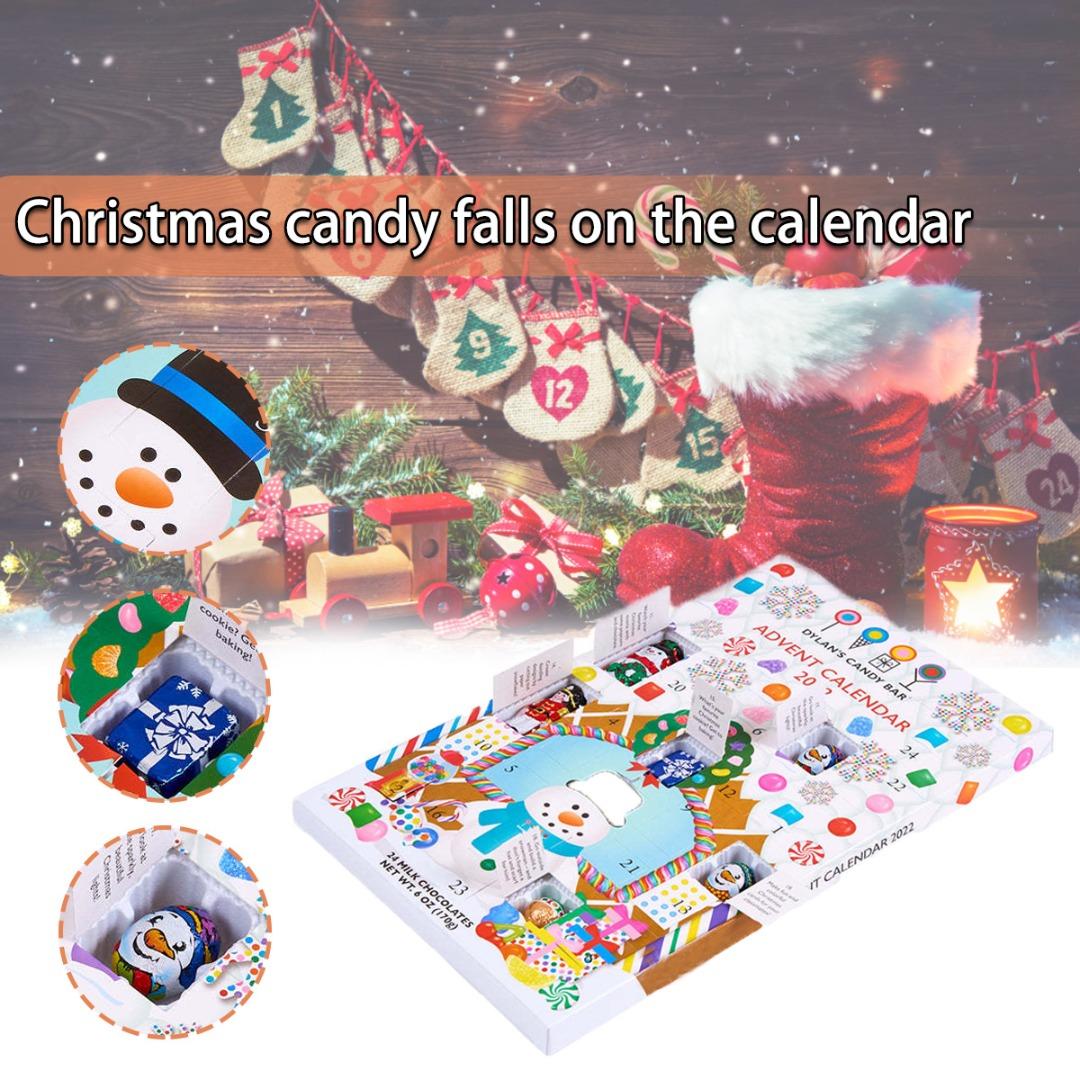 

PDTO Конфеты Рождественский обратный отсчет Адвент-календарь 24-дневный молочный шоколад