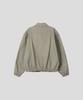 Black Moment Signature Washed Cotton Oversized Blouson [Gray]