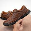 Fashion Handmade Leisure Men Shoes 2025 Trendy Minimalist Versatile Work Shoes High Quality Lace-up Formal Casual Business Leather Shoes
