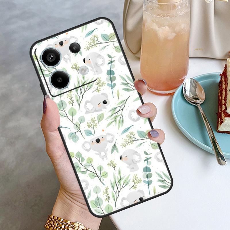 Cute Cartoon Koala Case For Xiaomi Redmi Note 13 8 9 10 11 12 Pro 12S 11S 10S 9S Redmi 13C 9C 10C 12C Cover