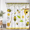 Animal Cartoon Shower Curtain Zoo Elephant Deer Zebra Owl Bee Sports Bathroom Decor Kids Child Polyester Bath Curtain With Hooks